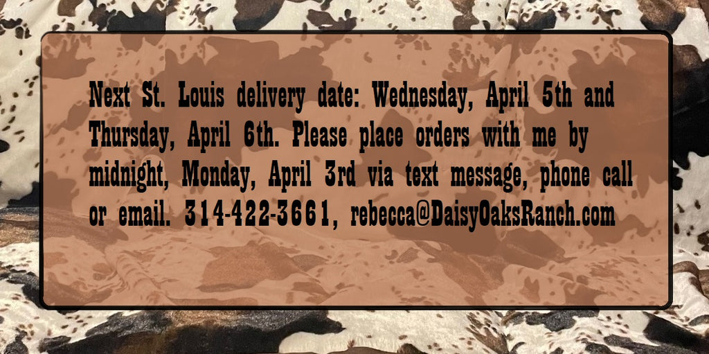 St. Louis Delivery Date April 2023